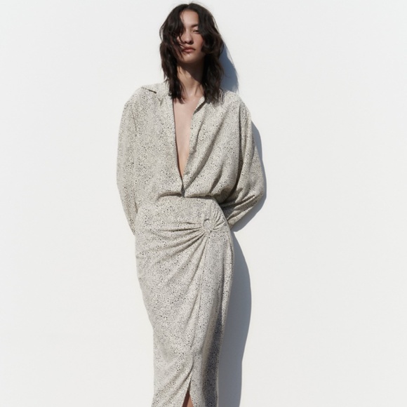 NWT Zara Oversized Animal Print Shirt - Picture 1 of 6